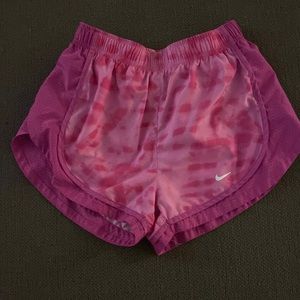 Nike womens  dry fit shorts. Pink size small